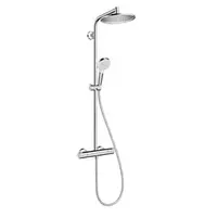 Hansgrohe Crometta S sprchový systém na stěnu s termostatickou batériou chróm 27267000