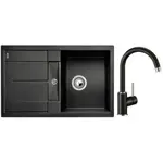 Set drezu a batérie Blanco Metra 45 S 78x50 cm antracit SETB1