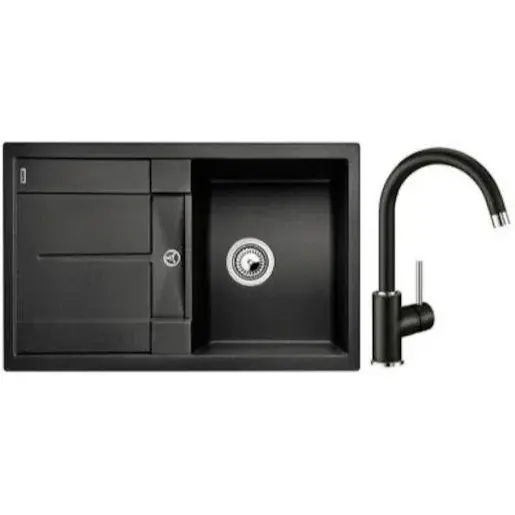 Set drezu a batérie Blanco Metra 45 S 78x50 cm antracit SETB1