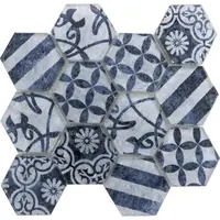 Sklenená mozaika Premium Mosaic azul 26x30 cm mat PATCHWORK73AZ