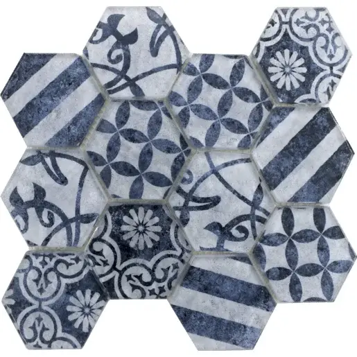 Sklenená mozaika Premium Mosaic azul 26x30 cm mat PATCHWORK73AZ