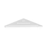 Rohová polička SAT X-Way biela SATDXWPOLR23B