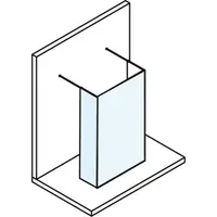 Polysan Modular bočné zástena k sprchovacím dverám 88 cm MS110B