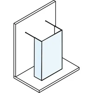 Polysan Modular bočné zástena k sprchovacím dverám 88 cm MS110B