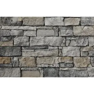 Vaspo Kámen srubový obklad kameň srubový sivá 10,8x15,5, 10,8x23,5, 10,8x39 cm reliéfna V53204