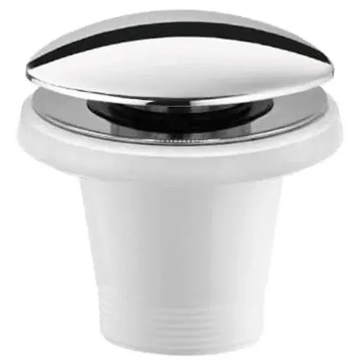 Polysan Vaňová odtoková súprava Click Clack pre vane bez prepadu, chróm, 71704