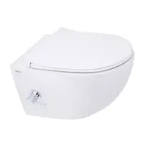 Wc s bidetom závesné SAT Infinitio vrátane dosky softclose, zadný odpad SATINF011RREXPBFCT