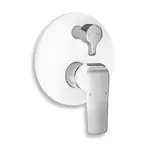 Novaservis Nobless Tina sprchová a vaňová batéria vrátane podomietkového telesa biela/chróm 38050R.1