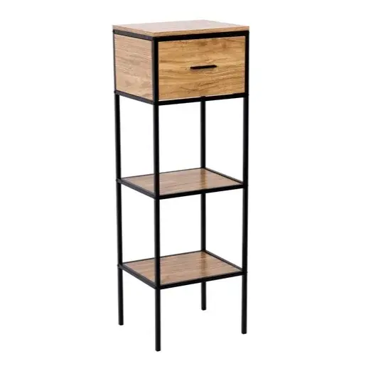 Regál Naturel Blackframe 40x120x35 cm v dekore javor lesk BFRAMEREG3