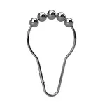 Kovové háčiky pre sprchový záves 12ks, chróm 153653502