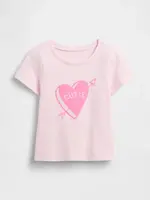 Dětské triko GAP s motivem srdce