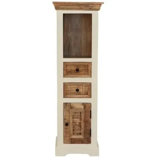 Skrinka do kúpeľne Agni 40x130x35 cm z masívu mango AGNI-SM