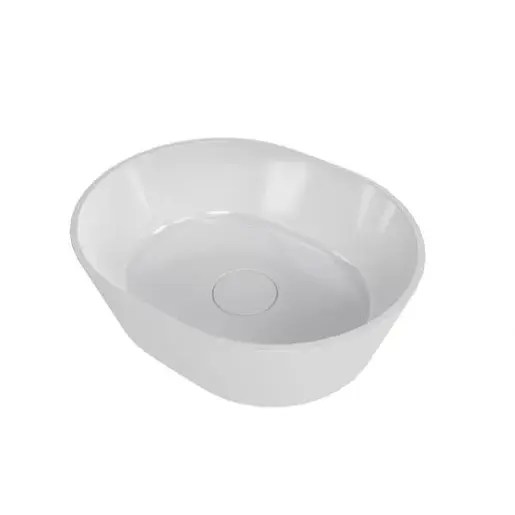 Umývadlo na dosku SAT Aula 47x38 cm bez otvoru pre batériu, bez prepadu SATAU4738