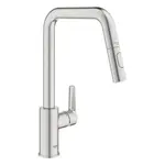 Grohe Start 2021 drezová batéria s vyťahovacou spŕškou, 2 prúdy supersteel 30631dc0 G30631DC0