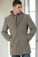 PLT9376 DEWBERRY MEN'S COAT-DARK GREY