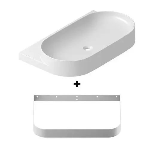 Ravak Yard konzola s umývadlom 80,5x50x12,5 cm biela X000001685