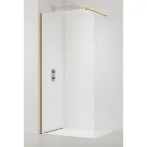 Sprchová zástena Walk-in 160 cm SAT zlatá lesk SATBWI160PRZ