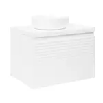 Kúpeľňová skrinka pod umývadlo Naturel Savona 78x43x44, 8 cm biela lesk SAVONA80BID