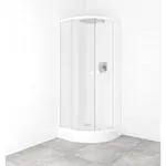 Set sprchovacieho kúta a vaničky, štvrťkruh 80x80 cm Multi Basic SIKOBKMUS80CH0