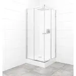Set sprchovacieho kúta a vaničky, štvorec 80x80 cm Multi Basic SIKOBKMUQ80CRCH