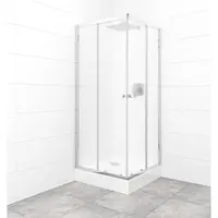 Set sprchovacieho kúta a vaničky, štvorec 80x80 cm Multi Basic SIKOBKMUQ80CRCH