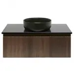 Kúpeľňová skrinka pod umývadlo SAT Evolution 98x30x44,8 cm matný orech SATEVO100NAZ