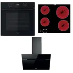 Rúra Whirlpool OMK58CU1SB + varná doska AKT8090NE + odsávač pár WHVP62FLTSK