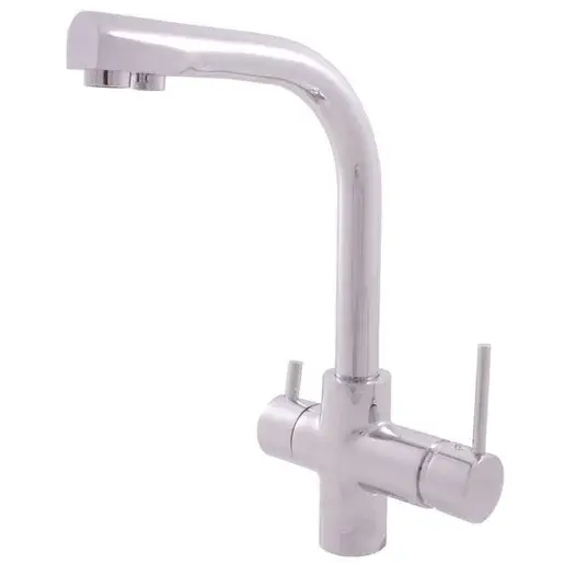 RAV SLEZÁK Seina drezová batéria s otočným ramienkom, 2 prúdy chróm SE918.0