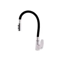 RAV SLEZÁK Amur drezová batéria so silikónovým ramienkom čierna / chróm am719.5/12c AM719.512C