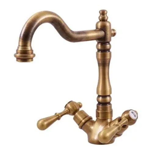 RAV SLEZÁK Morava drezová batéria s otočným ramienkom stará mosadz mk420.5/8sm MK420.58SM