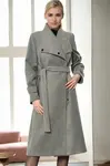Z9645 DEWBERRY WOMEN'S COAT-LIGHT GREY