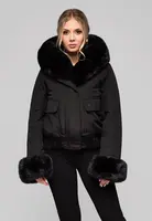 Edoti Women's jacket with detachable fur OW-JALP-0100 v1