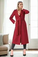 Z9681 DEWBERRY WOMEN'S COAT-BURGUNDY