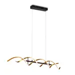 Trio Sequence led závesné osvetlenie zlatá 341810208 TR341810208