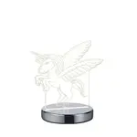 LED stolová lampa Reality Karo chróm R52491106