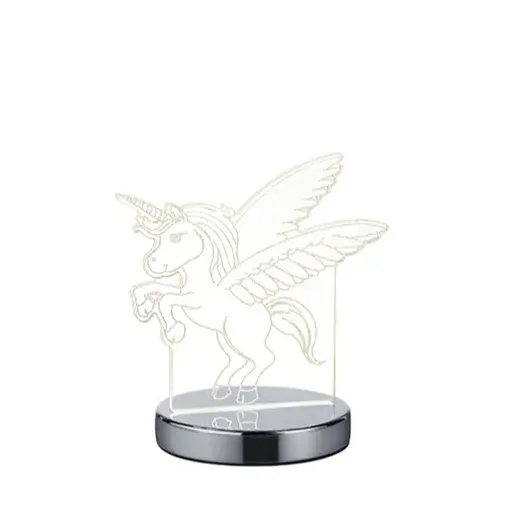 LED stolová lampa Reality Karo chróm R52491106