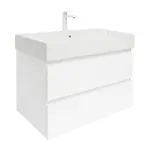 Kúpeľňová skrinka s umývadlom SAT B-Way 79x50x45 cm biela lesklá BWAY280WU2BBI