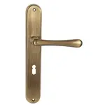 Kľučka Naturel Elegant bronz česaný lesklý WK kľúč rozteč 90 mm ELEGANTOGR92