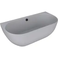 Voľne stojaca vaňa Polysan Pagoda 170x85 cm liaty mramor ľavá aj pravá šedá matná šedá matná 72976.31