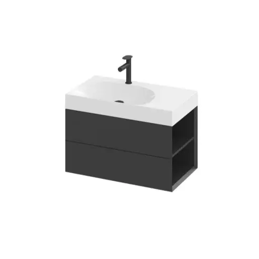 Ravak Lite skrinka pod umývadlo bez umývadla 80 x43x45 cm čierna X000001886