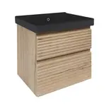 Kúpeľňová skrinka s umývadlom Naturel Savona 58x53x45 cm dub mat SAVONA260DHU1B