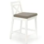 Barová Stolička Borys Low Biely