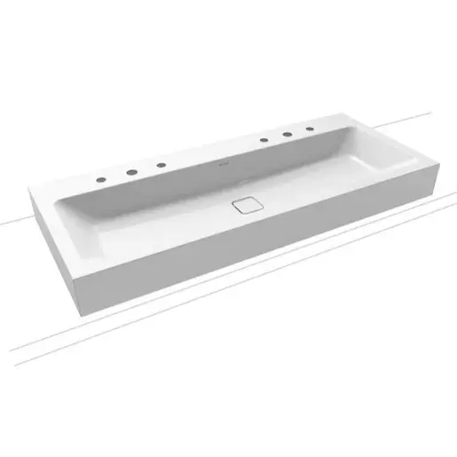 Kaldewei Cono umývadlo 3091 120x50 cm alpská biela bez prepadu 902706053001