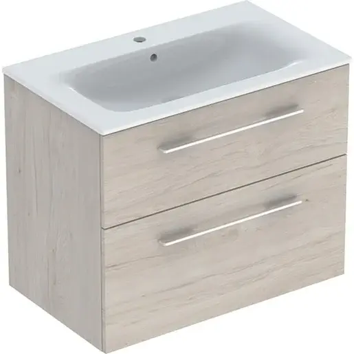 Geberit Selnova kúpeľňová skrinka s umývadlom 80x50,2x65,2 cm v prevedení svetlý orech hickory 501.243.00.1