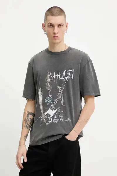 Bavlněné tričko Hugo Blue Noctornix