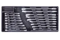 AHProfi Sada očkoplochých klíčů ve výplni do dílenského vozíku, 17 dílů - VV017OK01