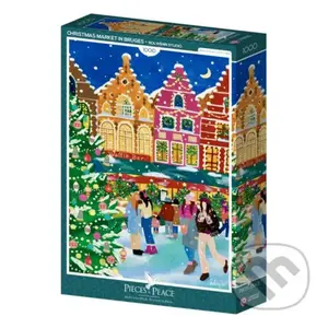 Puzzle Vianočný trh v Bruggách - puzzle z kategorie 500 - 1000 dílků