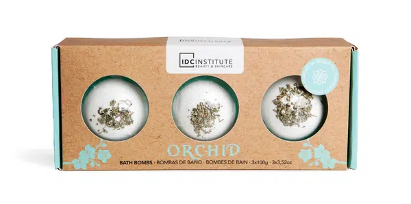 IDC Institute Orchidej sada bomb do koupele 3x100 g