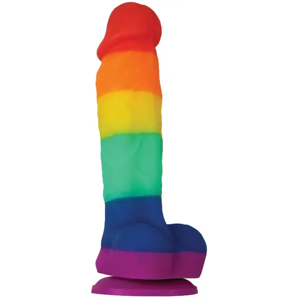 NS Novelties Dildo s přísavkou Rainbow Pride 17 cm
