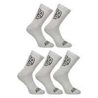 Styx 5PACK ponožky vysoké šedé (5HV1062) XL